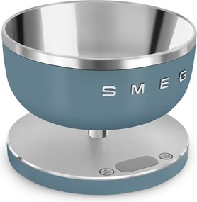 Кухненска везна Smeg Collezione KSC01SBMWW, До 5 кг/5 л, ТАРА, LED дисплей, Противоплъзгаща се основа, Автономия до 36 часа, Буреносно синьо