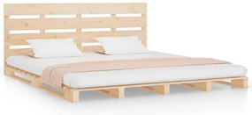 3120162 vidaXL Рамка за легло без матрак, 135x190 см, масивна чамова дървесина