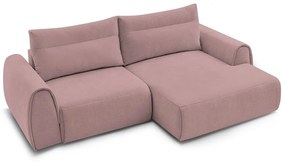 Светлорозов ъглов диван Aden – Bobochic Paris