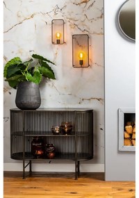 Черен метален скрин 100x80 cm Yinthe - Light &amp; Living