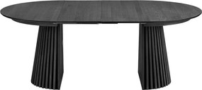 Кръгла сгъваема трапезна маса с допълнителна плоча с дъбов плот ø 120 cm Osaka – House Nordic