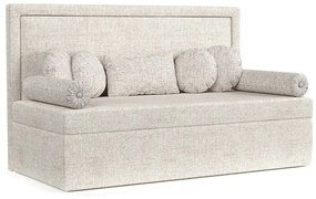 Кремаво тапицирано единично легло 100x200 cm Scala – Maison de Rêve