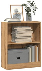 855905 vidaXL Библиотека, дъб артизан, 60x24x76 см, инженерно дърво