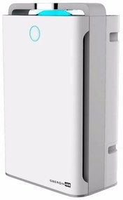 Пречиствател с овлажнител на въздух 2в1 Oberon 488, Wi-Fi, 85W, За до 60 м2, 488 м3/ч, 8 скорости, Йонизация, Дистанционно, Тъчскрийн, Бял/черен