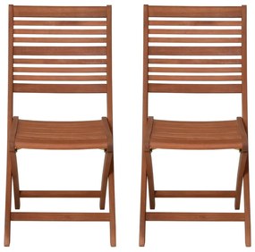 Градински столове в комплект от 2 бр. от масивно дърво в естествен цвят Savannah – Garden Pleasure