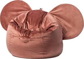 Детска чанта за диван от червено кадифе Ears - The Brooklyn Kids