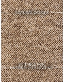 Светлокафява пътека подходяща за пране 80x240 cm Rocco Caramel – Elle Decoration