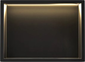 Вграден рафт за баня LED 30x45 black