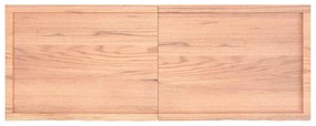 363715 vidaXL Стенен рафт светлокафяв 160x60x(2-6) см обработен масивен дъб