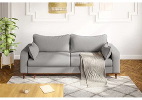 Светлосив диван от рипсено кадифе 220 cm Beata – Ropez