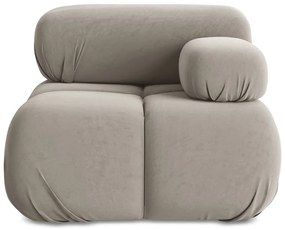 Бежов кадифен модул за диван (десен ъгъл) Lokua – Makamii