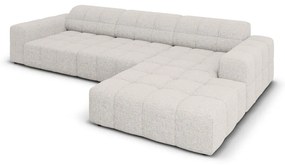 Светлосив ъглов диван (десен ъгъл) Chicago - Cosmopolitan Design