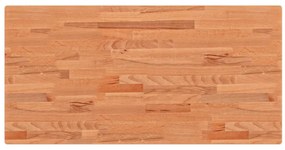 3188898 vidaXL Плот за маса 100x50x4 см правоъгълен масивен бук