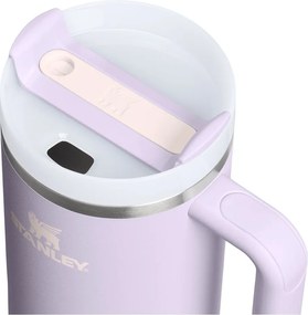 Термос със сламка от неръждаема стомана в цвят лавандула 890 ml Quencher H2.O FlowState™ Tumbler Purple Dust – Stanley