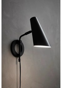 Черна стенна лампа за контакт ø 9,5 cm Cal – Markslöjd