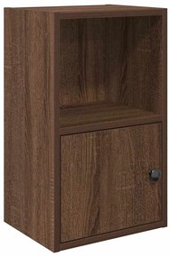 860325 vidaXL Библиотека, Кафяв дъб, 31x24x52 см, инженерно дърво