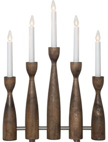 Коледна светлинна украса за контакт в тъмно естествен цвят Midja 2.0 – Star Trading