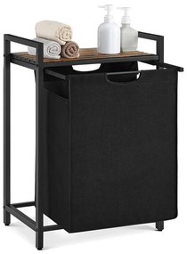 Кош за пране REX кафяв/черен