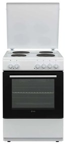 Готварска печка VOX EHT 6020 WG, 8600W, 65 л, Клас А, 4 електрически котлона, 8 функции, До 250C, Бял