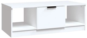 811349 vidaXL Кафе маса, бяла, 102x50x36 см, инженерно дърво