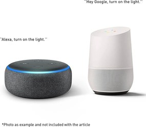 Интелигентен висящ аплик черен с кехлибарен кристал с 8 WiFi G9 - Uvas