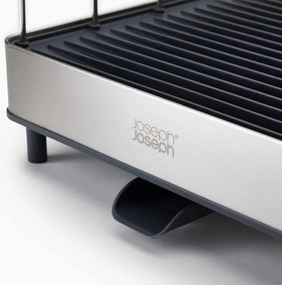 Разопакован: Сушилник за съдове Joseph Joseph 851690, Разтегаем, Дренаж, Отделение за ножове, Разглобяем, Тъмносив/инокс