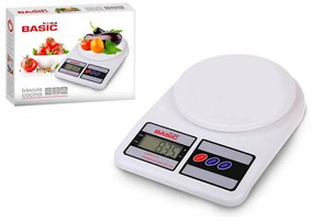 кухненската везна Basic Home Дигитален LCD 7 kg Бял (23 x 16 x 3,6 cm)