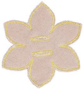 Кремаво памучно детско килимче за игра 120x160 cm Wildflowers – Lorena Canals