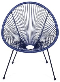 Син градински стол метален/пластмасов Avocado Comfort – Bonami Selection