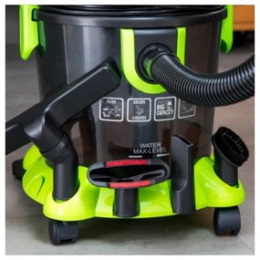 Прахосмукачка Cecotec Conga WET&DRY, 1000W, 15 л, Регулируема мощност, Функция за издухване, Зелен/сив