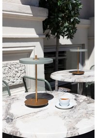 Светлозелена LED настолна лампа с метален абажур (височина 31 см) Asteria Move - UMAGE