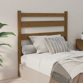 818398 vidaXL Горна табла за легло, меденокафява, 81x4x100 см, бор масив