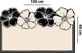 Черен/кремав килим за баня 60x100 cm Morpho – Foutastic