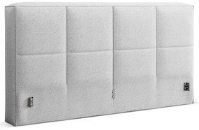 Светлосива тапицирана табла за легло 249x100 cm Darren – Micadoni