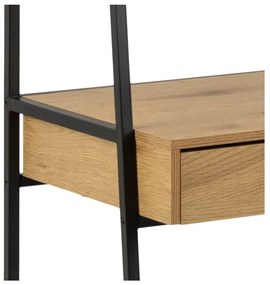 Черна етажерка в дъб 77x175 cm Seaford - Actona