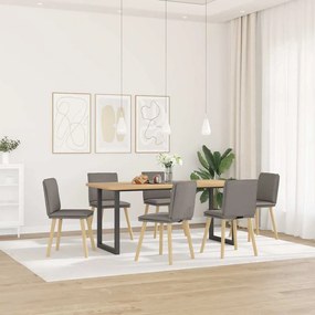 3315631 vidaXL Трапезни столове, 6 бр, таупе, плат