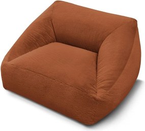 Оранжев пуф от изкуствен косъм Lilibet – Bobochic Paris