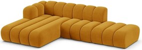 Жълт ъглов диван (ляв ъгъл) Lupine – Micadoni Home