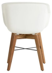 Бели пластмасови градински столове в комплект от 2 броя Amalia - Hartman