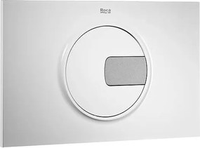 Двоен бутон за вградено казанче хром/бял PL4