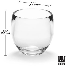 Пластмасова чаша за четки за зъби Droplet - Umbra