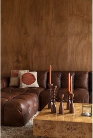 Кожен модулен диван в цвят кафяв коняк 364 cm Hackman – Dutchbone