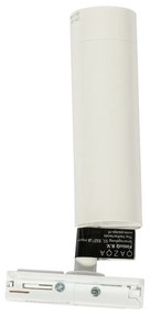 Модерен бял прожектор за 1-фазова 35 мм релсова система - Iconic Jeana Luxe