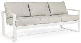 Бял алуминиев градински диван Merrigan – Bizzotto