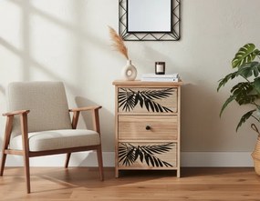 Комод ZOFIA с 3 чекмеджета - бохо дизайн, 40 x 29 x 58 cm