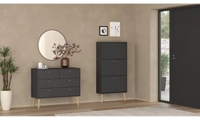 Антрацитна закачалка за обувки с панти Bodo - Tvilum