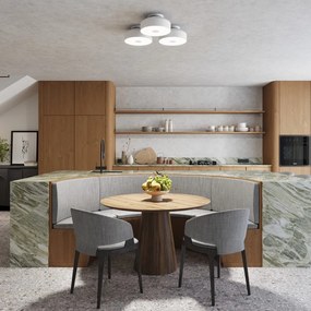 Бяло осветително тяло за таван Omiq – Sollux