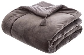 Шалте atmosphera Sonia, Велур, 80x180 cm - Сив