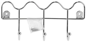 Стенна закачалка 10x21,5 см, лъскав хром