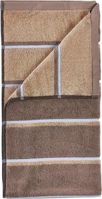 Кафява/бежова памучна кърпа 50x100 cm Sauna – Zone
